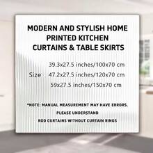 1pc, Home Decor, Avocado Pattern Printed Table Skirt, Kitchen Small Curtain, Kitchen Cabinet Cover, With Curtain Holes, Easy To Hang, Rectangular, Machine Woven, Machine Washable, Kitchen Decoration And Accessories, Perfect For Kitchen Cabinets And Home Decor - Multicolor - View 10