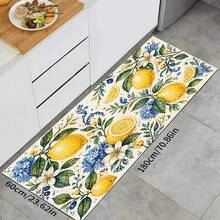 1pc Lemon Pattern Absorbent Drying Mat, Kitchen Decor Coffee Machine Pad, Beverage Coaster, Bowl Dish Drying Mat, Handmade Coffee Pot Drainer, Kitchen Floor Mat, Placemat, Tabletop Dish Drying Pad, Breakfast Mat, Heat-Resistant Anti-Slip Draining Mat, Diatomite Draining Mat, Hides Stains, Super Absorbent Kitchen Mat, Easy To Clean Dish Rack Mat, Suitable For Kitchen, Dining Table, Cafe, Bar, Holidays, Parties, Home Decor, Holiday Gifts - Multicolor - View 16