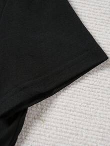 Casual T-shirtCamiseta de moda vintage de manga corta con gráfico de la firma del Rey del Pop, top retro de cuello redondo estilo streetwear de los 80-90, camiseta de estilo hip-hop americano, camiseta para amantes de la música, perfecta para uso diario, festivales de música, conciertos, atuendos vintage y opción100% CottonDurable - Negro - Ver 4