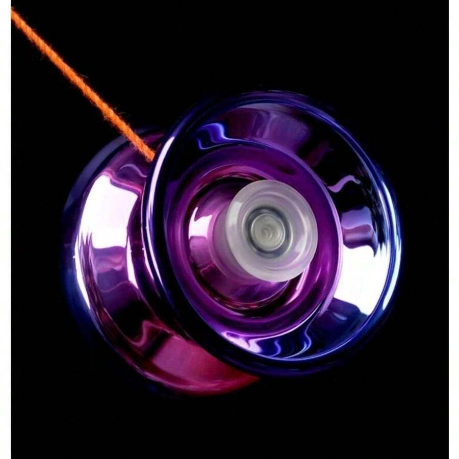 Soft Non-Reactive Gyro Toy, Alloy Material, Purple, Suitable For Beginners, Adults, Intermediate And Advanced Players