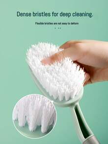 1pc Household Cleaning Brush, Handheld Cleaning Brush, Shoe Brush, Bathroom Wall And Floor Cleaning Brush, Kitchen Stove And Boiler Long Handle Brush, Multi-Functional Gap Cleaning Brush - Long-handled Brush - View 5