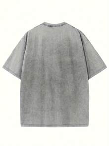 Women's T-Shirt, Men's T-Shirt With Vintage "Old Boy" Design - Washable On Both Sides, 230g, Casual Summer Crew Neck T-Shirt With A Unique Vintage Design, Machine Washable, Ideal Gift Option, Breathable Fabric. | Retro Style Design | Durable And Casual - 灰色 - 查看 6
