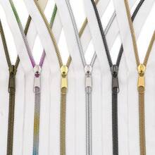 1 Set = 4.5m Zipper + 20pcs Zipper Pulls, Black & White Available, 5# Zipper Chain With 20pcs Zipper Pulls, 4 Zipper Teeth Colors (Bronze / Light Gold / Silver / Colorful) Suitable For Backpacks, Wallets, Handmade DIY, Sewing Replacement - -- - View 5