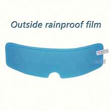2pcs Motorcycle Helmet Anti-Fog Anti-Rain Film - Durable PET Nano Coating, Clear Vision, Suitable For All Bicycle Helmets, For Adult Use Only - Rainproof Film and Anti-fog Film - View 7