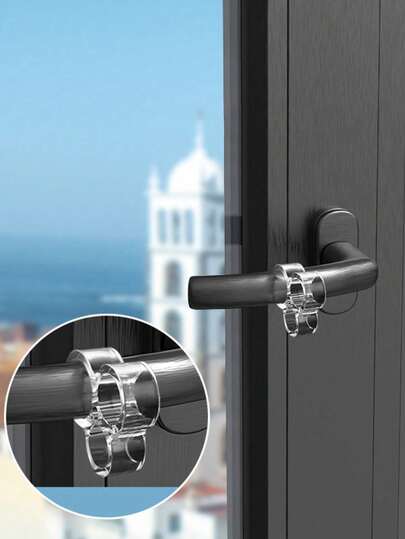 6 chiếc bảo vệ tay nắm cửa bằng nhựa PVC trong suốt, vòng đệm chống va chạm, nút chặn tay nắm cửa không gây tiếng ồn và không để lại vết cho phòng ngủ và phòng tắm.