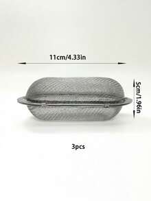 Reusable Stainless Steel Spice & Hot Pot Seasoning Filter, Kitchen, Kitchenware, Holiday, Beach, Party, Travel, Food, Cooking, Camping - Silver - View 10