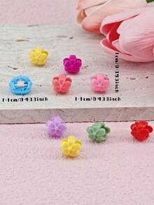 120pcs/Pack Braid Beads Hair Accessories, Cute Candy Color Plastic Hair Clips, Summer Hair Decor, Dreadlock Hair Accessories, Party Hair Accessories - Multicolor - View 7