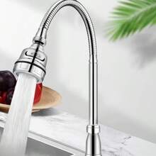 360 Degree Swivel Kitchen Faucet Extender, Splash Proof Aerator, Booster Filter Shower Head Extension For Bathroom Sink - Multicolor - View 7