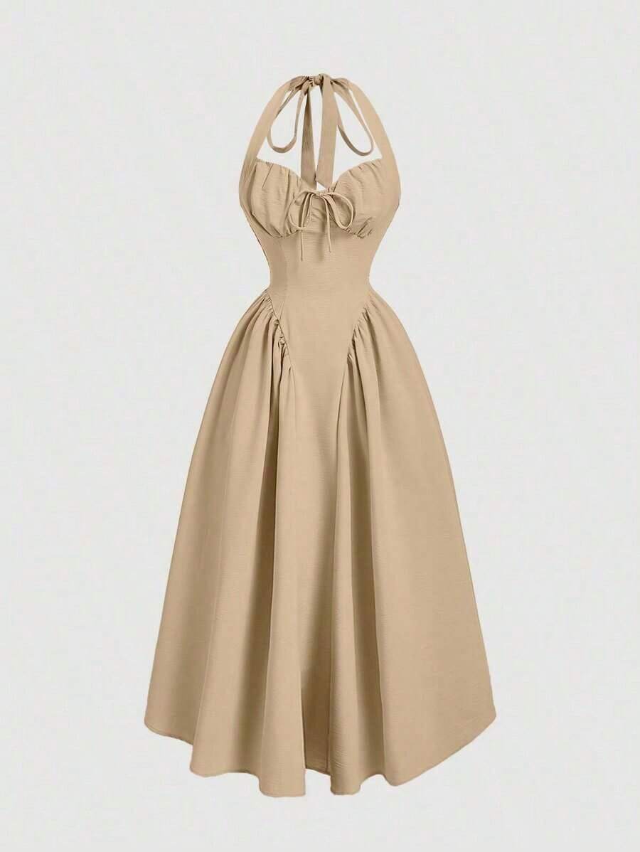 Women Midi Dresses - 柿子2 - 查看 1