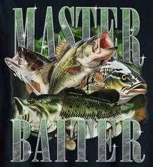Retro Sunset Fishing Master Baiter Fish Funny Fisherman T-Shirt For Women, Graphic Tees, Men's T-Shirts, Streetwear, White Shirt, Black Shirt 3IN9 - 黑色 - 查看 2