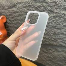 Ốp lưng mờ tối thiểu, tương thích với Apple 16/15/14 Promax, 11/12/13, tất cả các phiên bản XR/7/8 Plus. Nhẹ và chống rơi vỡ, mềm mại, chống nước, chống sốc và chống trầy xước. - Trong sáng - Xem 4