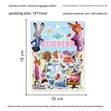 Disney 50pcs/Pack Random 2 Judy Hopps Cartoon Stickers, Suitable For Luggage Decoration, Notebook, Account Stickers, Handbag, Guitar Decoration, Laser Stickers, Gifts For Friends And Family, Christmas Stockings, Christmas Gifts, Christmas Decorations, Random Japanese Anime Themed Cartoon Stickers - Multicolor - View 8