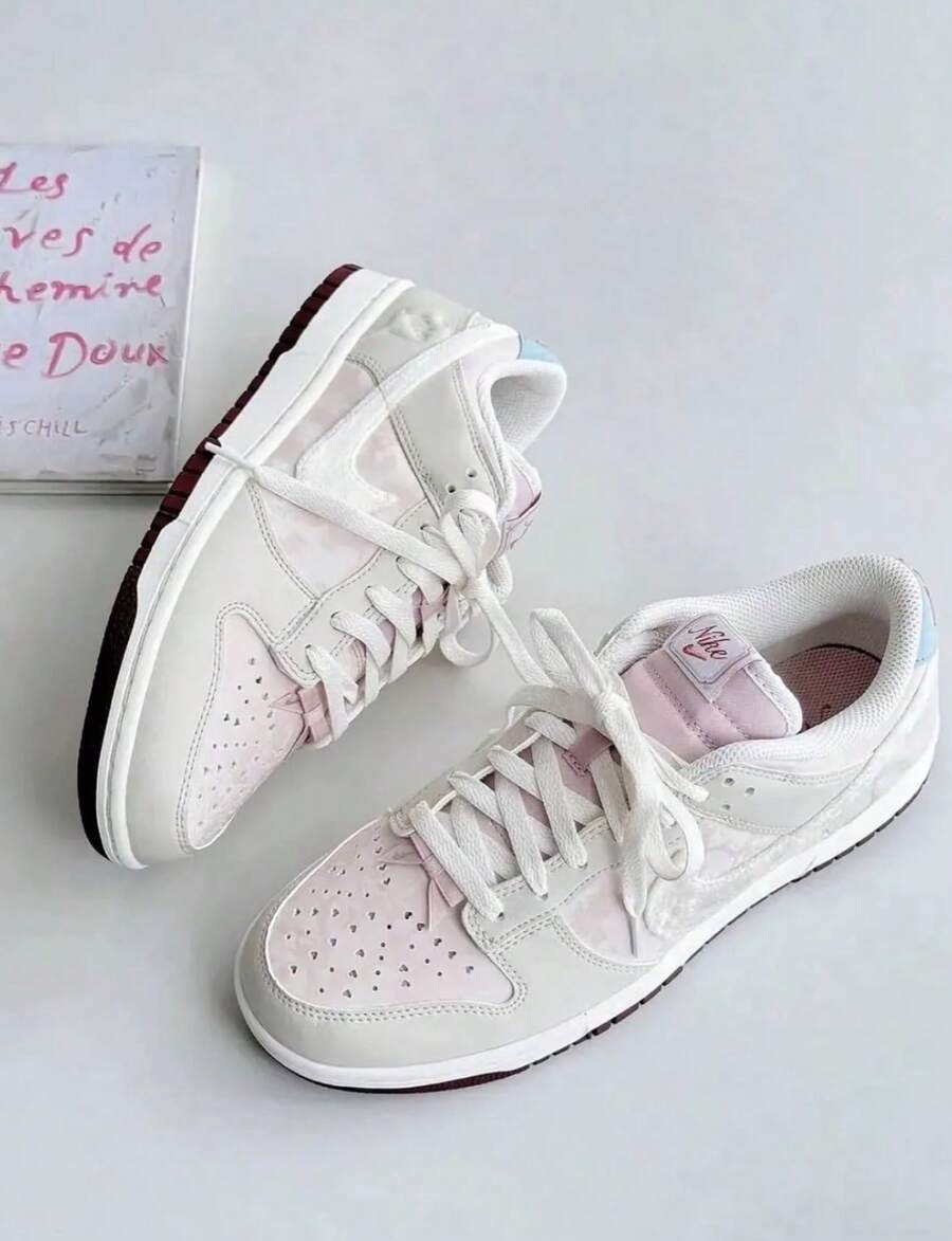 Nike Wmns Dunk Low 'Valentine's Day' 2026-IQ1145-610 - Creamy White Powder - View 1