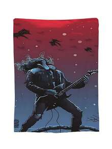 Stranger Merch Things Throw Blanket Warm Blankets Breathable Air Conditioner Blanket For Car Classic Outdoor Blankets For Picnic For All Season - 黑色 - 查看 2