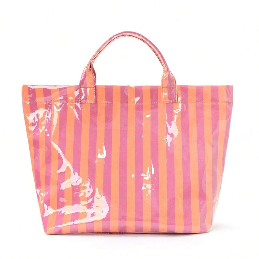 Large-Capacity Tote Bag, Equipped With A Detachable Crossbody/Hand Shoulder Strap And Zipper Closure-Multi-Functional Detachable Shoulder Bag, Suitable For Commuting, Shopping, Traveling, And Casual Use - Rice Noodles - View 1