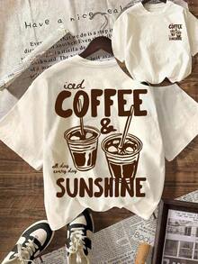 Iced Coffee And Sun T-Shirt, Iced Coffee T-Shirt, Gifts For Coffee Lovers, Summer T-Shirt, Summer Vibes T-Shirt, Coffee T-Shirt - 杏子 6 - 查看 8