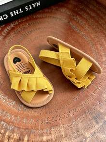 Toddler Girls' Summer Sandals, Outdoor Walking Shoes For Infants And Toddlers - Yellow - View 5