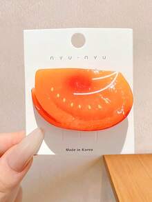 2/4pcs/Set Cute Fruit Hair Clips, Summer Vibe Side Clips - Suitable For Girls And Women, Transparent Glossy Texture + Realistic Fruit Pulp Texture, Applicable For Daily, School, Commute, Travel, Photo Shoot, Beach Vacation, Summer Fun Accessory, Random Color,Bobby Pin,Hair Claws - Multicolor - View 5