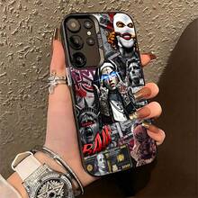 Funda para móvil con diseño artístico rebelde, compatible con Samsung, Apple, VIVO, OPPO, , ,  y Honor. Fabricada en TPU, ofrece protección contra golpes y caídas. Un regalo único para amigos y familiares que desean expresar su creatividad. - Negro - Ver 2
