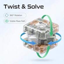 3D Maze Cube Puzzle Toy For And Adul Tranparent Mart Brain Teaer Magic Cube Game Educanal TEM Fidt Toy Tre Relief Gift For B Girl A 6-12 - như hình ảnh - Xem 2