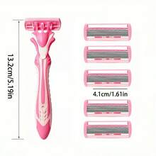 Máy cạo lông toàn thân 6 lớp cầm tay dành cho nữ, máy cạo sạch lông vùng bikini, máy tỉa lông mặt và toàn thân, dụng cụ làm đẹp cho nam và nữ - Nhiều màu - Xem 6