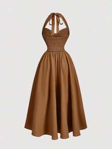 Women Midi Dresses - 栗子2 - 查看 2