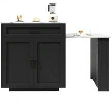 Storage Islands & Carts - Black - View 6