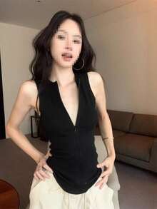 Women Tops - Black - View 2