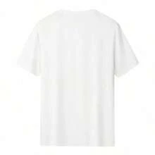 Look At It Again And Thank God, Move Forward And Trust In God. Women's Regular Short Sleeve T-Shirt - Fun Cartoon Letter Print, Crew Neck, Casual Style - Machine Washable, Fashionable Women's Clothing, Breathable And Comfortable. - 白色 - 查看 2