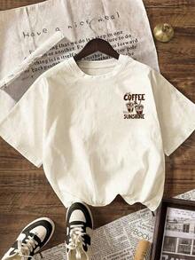 Iced Coffee And Sun T-Shirt, Iced Coffee T-Shirt, Gifts For Coffee Lovers, Summer T-Shirt, Summer Vibes T-Shirt, Coffee T-Shirt - 杏子 6 - 查看 3