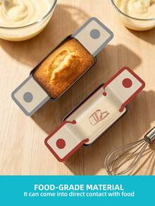 2Pcs Reusable Silicone Baking Mat With Long Handle, Non-Stick Heat Resistant Baking Liner For Bread Pan, Easy Clean Dishwasher Friendly Kitchen Baking Tool - View 3