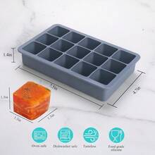 2 Tbsp Silicone Freezer Molds 2-Pack, Easy-Release Portion Control Food Storage Tray For Garlic, Herbs, Ginger, Pesto, Tomato Paste & Lemon Juice, Stackable Meal Prep Freezer Containers,  Blue Silicone Trays For Home Cooking & Meal Prep Users - Bộ 2 màu xanh dương - Xem 3