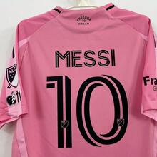 2025/26 Miami Home Jersey MESS I #10 MLS Soccer Jersey Pink Football Shirt - Wassermelonenrosa - Übersicht 2