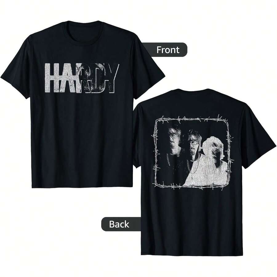 Official Hardy Barbed Wire T-Shirt - Black - View 1