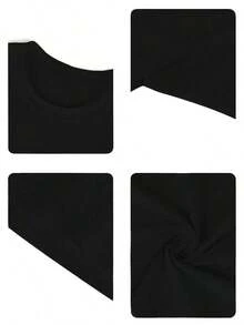 Camiseta casual de cuello redondo de manga corta con estampado de lema para mujer, regalo para esposa, recién casados, compromiso, luna de miel, blanco verano - Negro - Ver 4