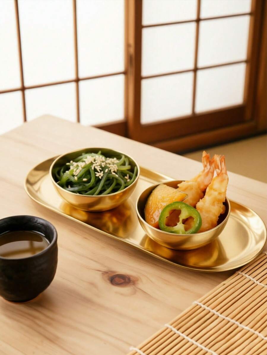 不鏽鋼橢圓形醬料與零食盤組 (3/6件裝) - 多功能金屬調味料盤，適用於餐飲、廚房及商業用途