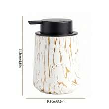 Bình đựng sữa tắm để bàn có vòi bơm - Bình đựng xà phòng và sữa tắm hiện đại, bình đựng xà phòng rửa tay dạng lỏng cho phòng tắm, bình đựng nước rửa chén cho nhà bếp, đầu bơm dễ nhấn. - Chai bạch kim với vòi bơm kem dưỡng da màu đen. - Xem 2