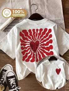 Graphic Print T-Shirt, Short-Sleeved Crew Neck Casual Top For Summer And Spring, Women's Summer Clothing - White - View 7
