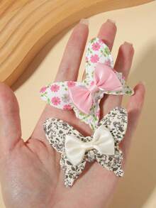 6pcs Bow Hair Clips, Unique Design, Practical & Durable, Fashionable Accessories, Great Birthday Gift - Mixed color - View 7
