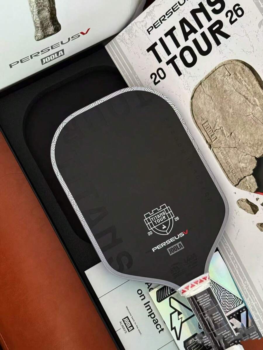 JOOLA Persephone V Titans Tour 2026 Limited Edition Pickleball Paddle - Ben Johns Signature Agassi Collab, Professional V Carbon Fiber Thermoformed Face, USAPA Certified - 2026 Edition - View 1