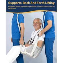Patient Lift Tranfer Belt With Liding Pad Tair Lift Aid For Bed To Wheelchair Adjutable Carry Trap Mobility Dece For Elderlariatric Adul Foldable Tranp Heet - As Pic - View 4