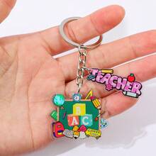 Teacher's Day Gratitude-Themed Keychains, Cute Acrylic Teacher Keyring Pendants, Suitable For Back-To-School Season, Graduation Season And School Opening Season, Thank-You Gifts For Teachers - One Size - View 5
