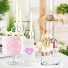 Modern Calligraphy Acrylic Wedding Sign - 'A Little Treat For Your Dancing Feet' - Arch Table Top Decor For Ceremony, Reception, Events & Parties (Eucalyptus Design) - A Little Treat for Your Dancing Feet - View 6