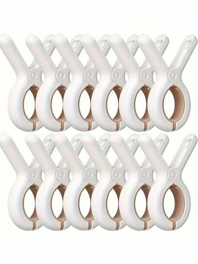 1/4/8 pièces Pinces à linge en plastique grande taille, résistantes au vent. Conception de clip robuste pouvant fixer les couettes, draps et vêtements pendant le séchage. Plastique épaissi durable, anti-rouille et réutilisable pour une utilisation quotidienne à long terme. Pinces à linge pratiques pour la maison. Convient comme cadeau pour les petits amis, le matériel de camping, les articles essentiels pour les vacances et les jouets de compression.