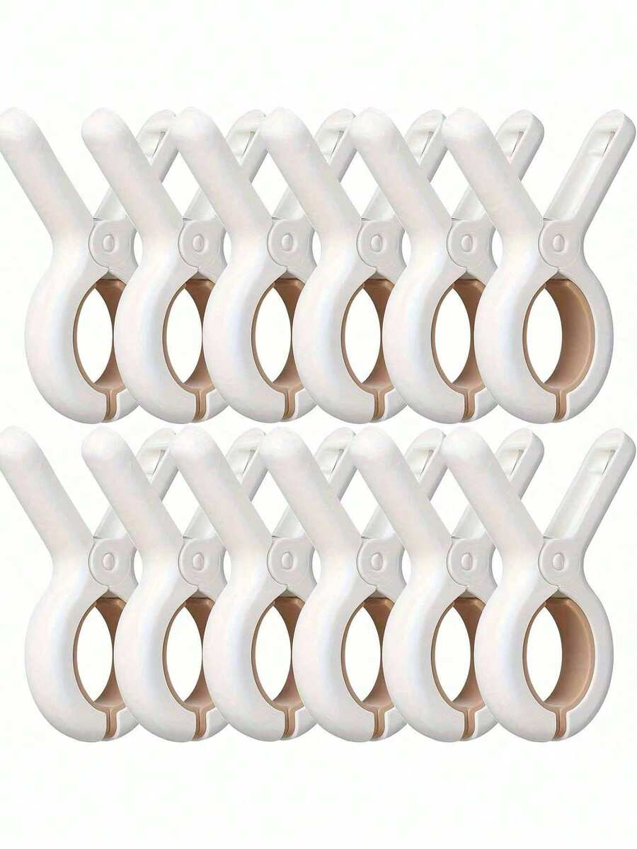 1/4/8pcs Windproof Large Plastic Clothes Pegs, Sturdy Clip Design For Securing Quilts, Bed Sheets And Garments While Drying. Durable Thickened Plastic, Rust-Proof And Reusable For Long-Term Daily Use. Practical Household Clothes Pins. Perfect For Boyfriend Gifts, Camping Equipment And Holiday Essential.