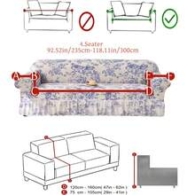 1 buah Sarung Sofa Sutra Susu Motif Bunga, Sarung Sofa Dekoratif Elastis Anti Selip untuk Sofa Satu/Dua/Tiga/Empat Dudukan, Tahan Hewan Peliharaan, Berwarna-warni, Cocok untuk Musim Semi, Musim Panas, Musim Gugur, Musim Dingin - MultiWarna - View 13