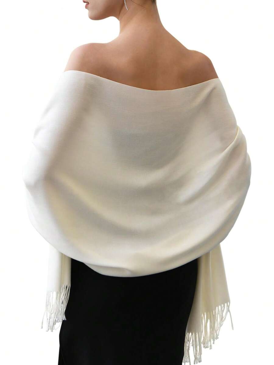 Khăn choàng Pashmina cho nữ, thích hợp dùng cho váy dạ hội, khăn choàng dài, khăn thời trang, quà tặng đám cưới.