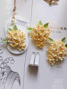 1pc DIY Osmanthus Flower Shaped Silicone Candle Mold - A-White - View 6