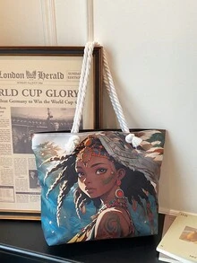 Bolso de mano de gran capacidad para mujer, nueva llegada de bolso de hombro minimalista para ir al trabajo - Multicolor - Ver 8