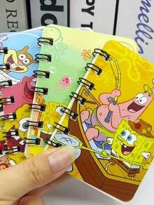SpongeBob SquarePants Cuaderno/diario de espiral cuadrado lindo, regalo de cumpleaños - computadora portátil - Ver 3